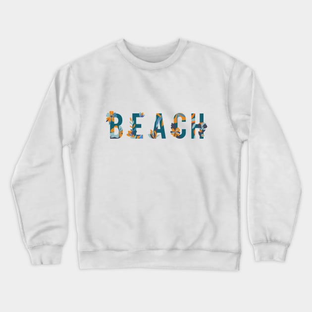 Beach Logo Crewneck Sweatshirt by LittleMissy